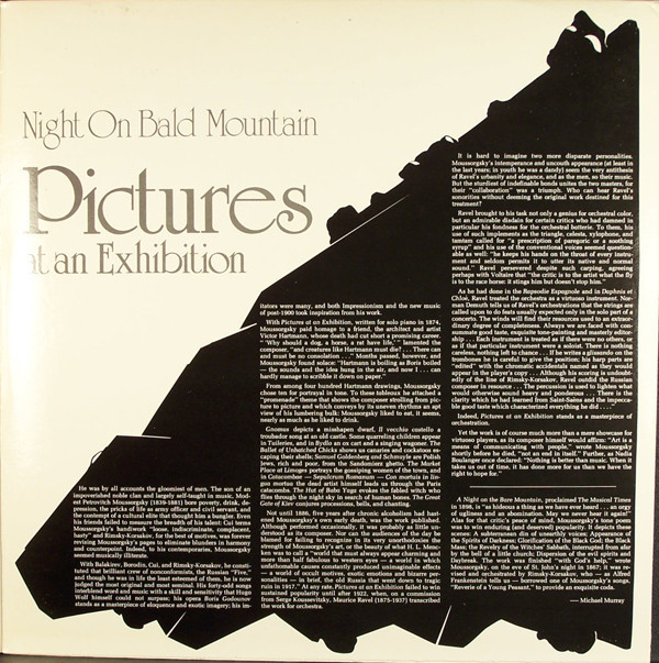 Lorin Maazel, The Cleveland Orchestra, Modest Mussorgsky - Pictures At An Exhibition / Night On Bald Mountain LP M NM or M- 1979 Telarc Classical Romantic Vinyl: MINT and UNTOUCHED C: NM/M = DMM Audiophile Press / Ultrasonic Cleaned on Kirmuss machine for superior audio and sonics! !!! This listing uses a stock photo. You will receive the exact pressing that the stock photo shows. We grade conservatively, and have been selling records/cd’s for over 25 years. Please inquire if you would like to see pictures of the actual item or have any questions. !!! - Image 3