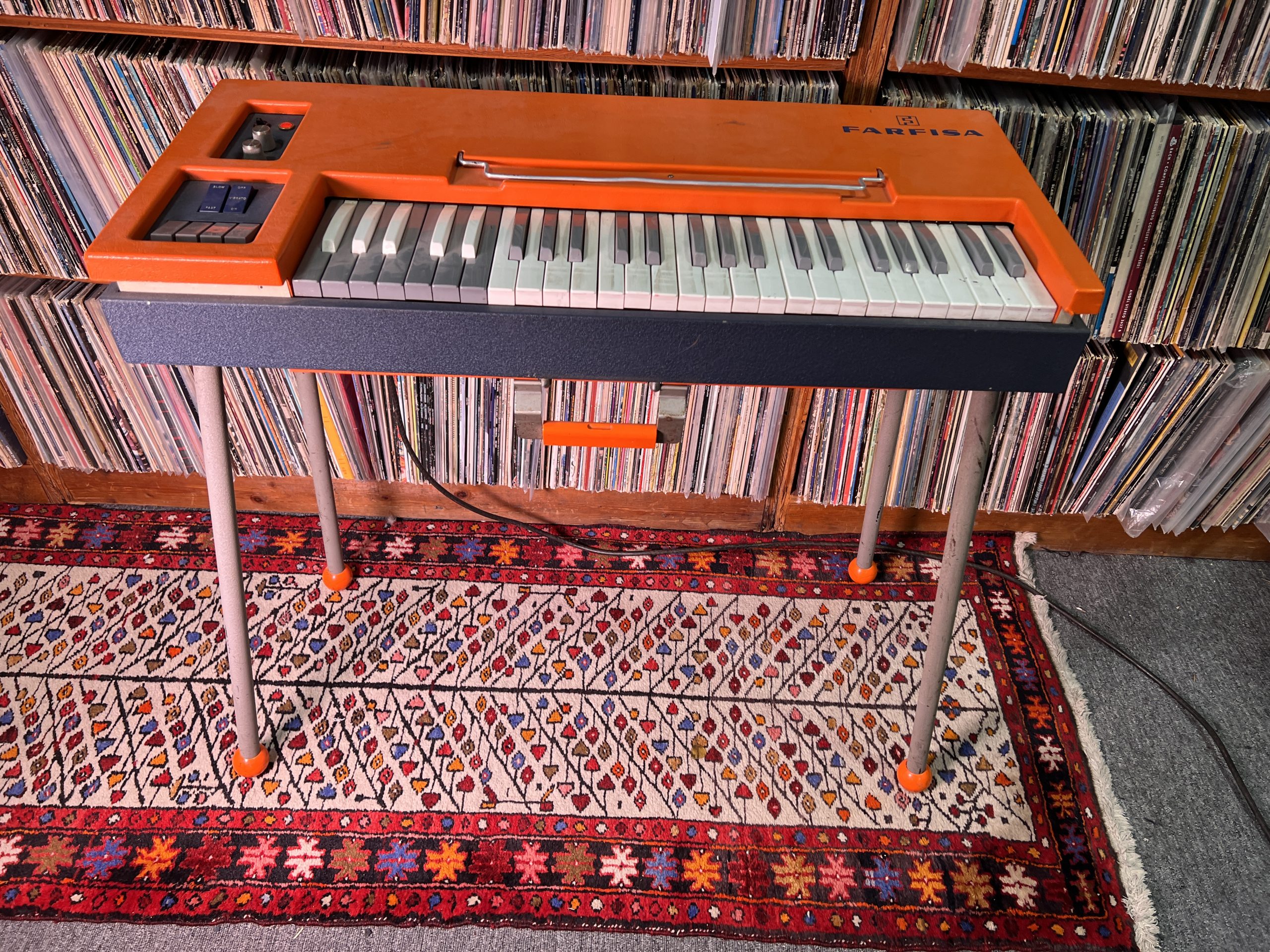 Farfisa Fast 2 49-Key Organ 1968 - 1971 - Orange EXC Owned by Hershel Yatovitz