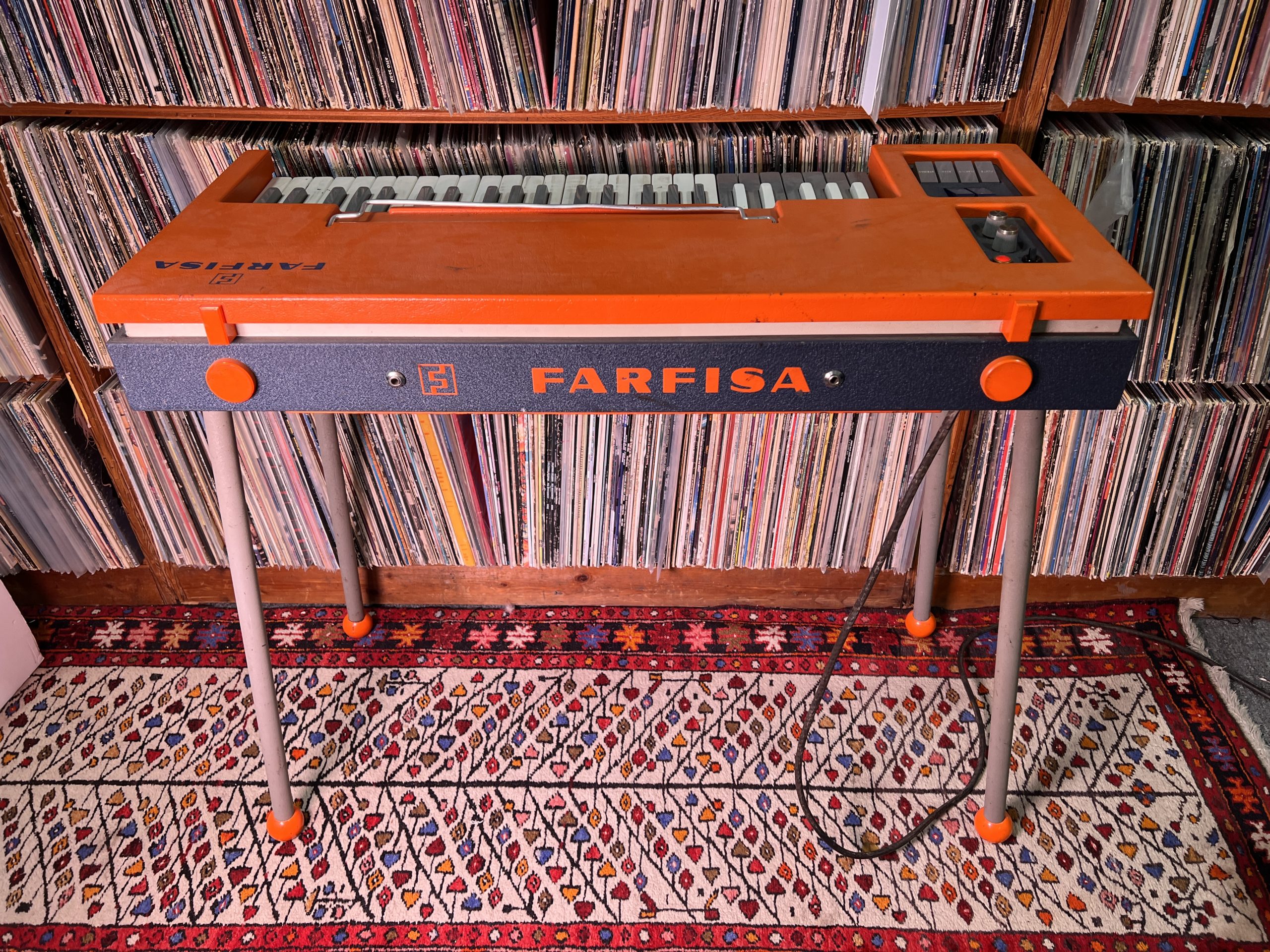 Farfisa Fast 2 49-Key Organ 1968 - 1971 - Orange EXC Owned by Hershel Yatovitz - Image 3