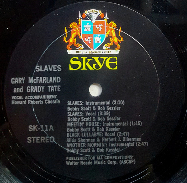 Grady Tate With The Gary McFarland Orchestra, Bobby Scott - Slaves-3
