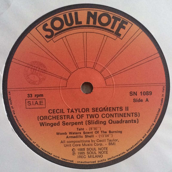 Cecil Taylor Segments II (Orchestra Of Two Continents)-2