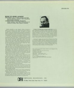 Henri Lazarof - Orchestral Music (Spectrum / Concerto For Flute)-1