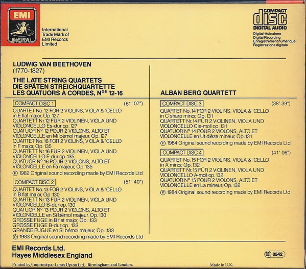 Ludwig van Beethoven, Alban Berg Quartett-1