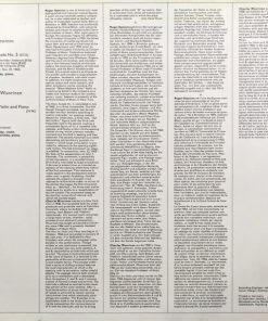 Roger Sessions - Robert Helps / Charles Wuorinen - Paul Zukofsky, Charles Wuorinen-1