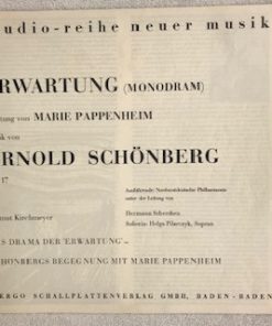 Arnold Schoenberg - Nordwestdeutsche Philharmonie, Hermann Scherchen, Helga Pilarczyk - Erwartung-3