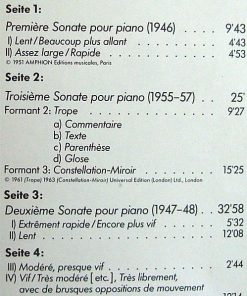Pierre Boulez - Herbert Henck - Première Sonate Pour Piano / Deuxième Sonate Pour Piano / Troisième Sonate Pour Piano-3