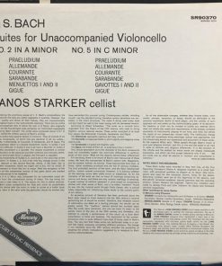 Johann Sebastian Bach, Janos Starker - Suites For Solo Cello No.2 In D Minor No.5 In C Minor-1