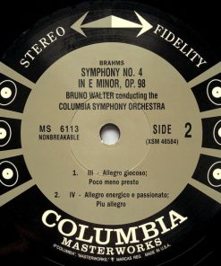 Johannes Brahms - Bruno Walter, Columbia Symphony Orchestra - Brahms: Symphony No. 4-3