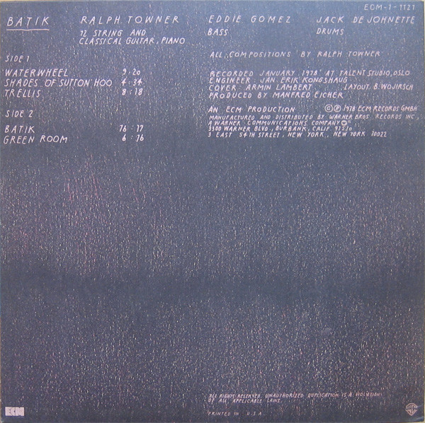 Ralph Towner - Batik-1