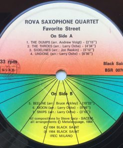 Rova Saxophone Quartet Plays Steve Lacy - Favorite Street-3