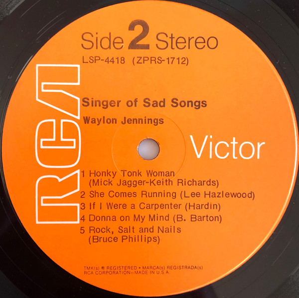 Waylon Jennings - Singer Of Sad Songs-3