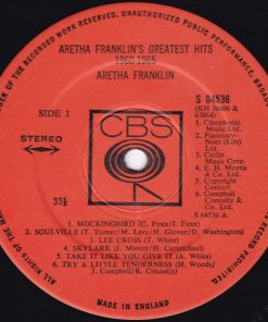 Aretha Franklin - Aretha Franklin's Greatest Hits 1960-1965-2