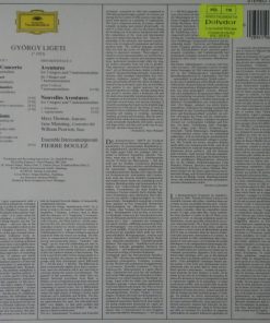 György Ligeti - Ensemble Intercontemporain, Pierre Boulez - Chamber Concerto - Ramifications - Aventures - Nouvelles Aventures-2