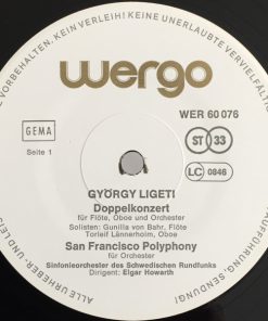 György Ligeti - Doppelkonzert / San Francisco Polyphony / 2 Etüden Für Orgel / Glissandi-2
