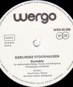 Karlheinz Stockhausen - Kontakte (Für Elektronische Klänge, Klavier Und Schlagzeug)-3