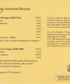 Wolfgang Amadeus Mozart - Smithsonian Chamber Orchestra, Smithsonian String Quartet - Works Of -4
