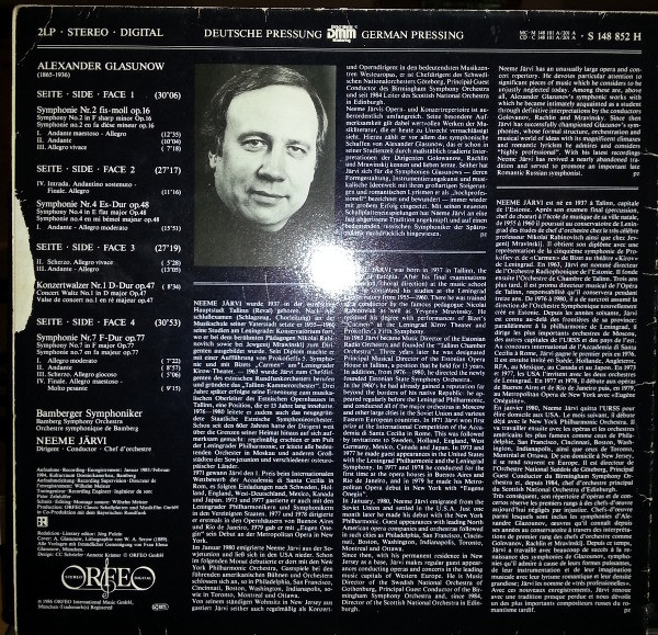 Alexander Glazunov, Neeme Järvi, Bamberger Symphoniker-1