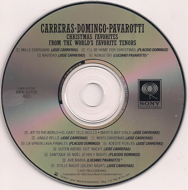 José Carreras • Placido Domingo • Luciano Pavarotti - Christmas Favorites From The World's Favorite Tenors-2