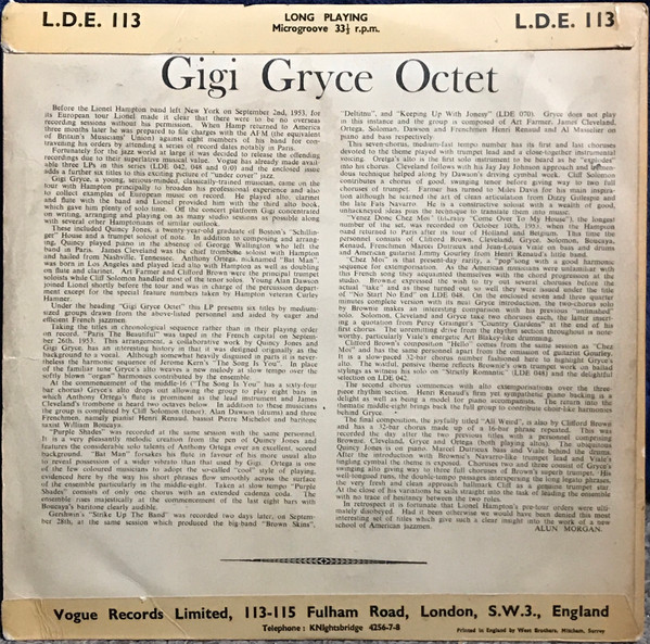 Gigi Gryce Octet-1