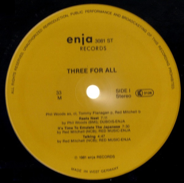 Phil Woods / Tommy Flanagan / Red Mitchell - Three For All-2