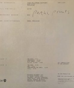 Jan Garbarek With Bill Frisell, Eberhard Weber, Jon Christensen - Paths, Prints-1