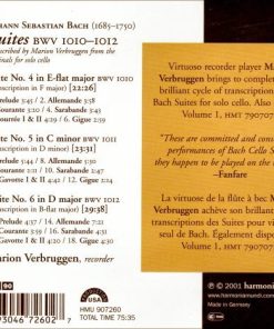 Johann Sebastian Bach - Marion Verbruggen - Suites, BWV 1010-1012-1