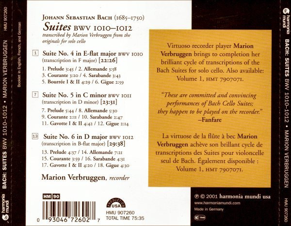 Johann Sebastian Bach - Marion Verbruggen-1