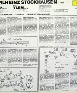 Karlheinz Stockhausen, London Sinfonietta - Stop · Ylem-3
