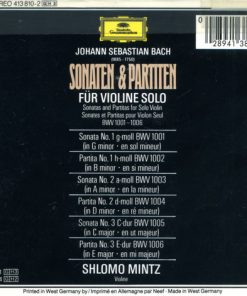 Johann Sebastian Bach • Shlomo Mintz - Sonaten & Partiten BWV 1001–1006-2
