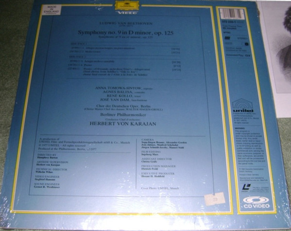 Ludwig van Beethoven, Berliner Philharmoniker, Herbert von Karajan, Anna Tomowa-Sintow, Agnes Baltsa, René Kollo, José van Dam, Chor der Deutschen Oper Berlin-1