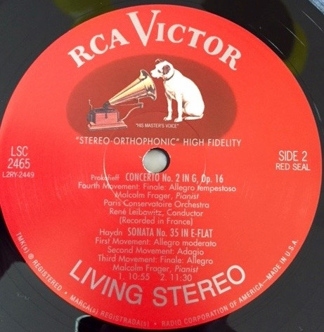 Malcolm Frager, Sergei Prokofiev, Joseph Haydn, René Leibowitz, Orchestre De La Société Des Concerts Du Conservatoire-2