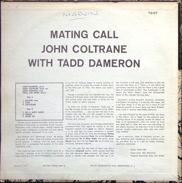 John Coltrane With Tadd Dameron-1