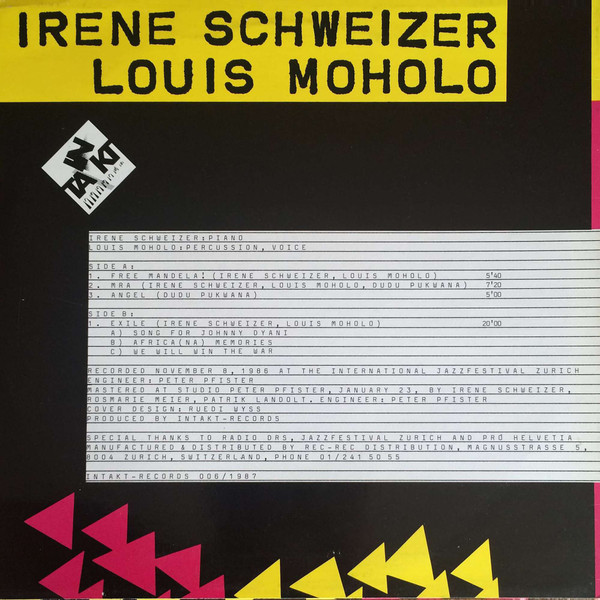 Irene Schweizer / Louis Moholo-1