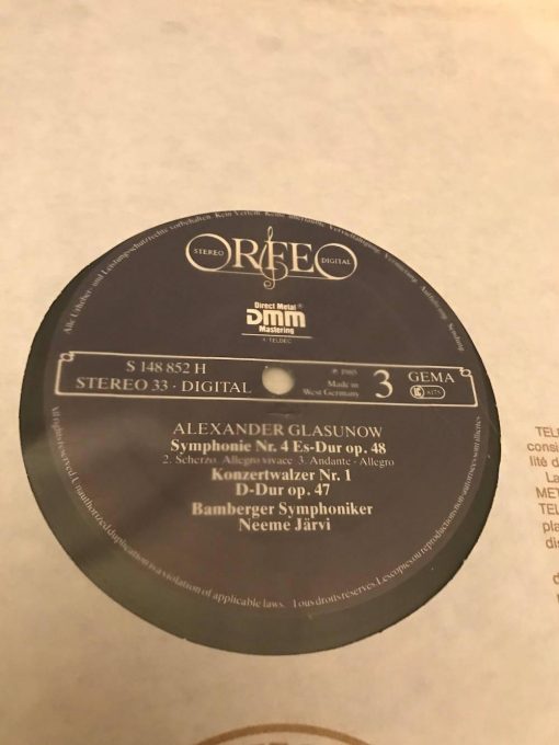 Alexander Glasunow Symphonien Konzertwalzer Unplayed 2 LP NM DMM 1986 Orfeo Classical - Image 3