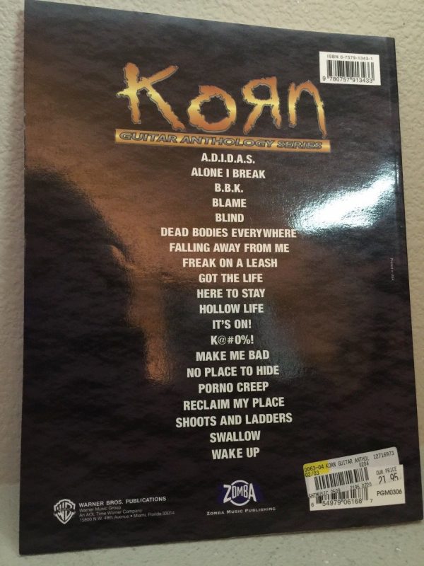 KORN Guitar Tab Tablature Book - Guitar Anthology Series - Tab Nu Metal Hard Rock - Image 4