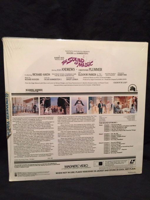 SEALED The Sound Of Music LASERDISC 1981 Magnetic Julie Andrews Plummer - Image 3
