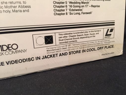 SEALED The Sound Of Music LASERDISC 1981 Magnetic Julie Andrews Plummer - Image 4