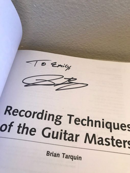 SIGNED Recording Techniques of the Guitar Masters BOOK Tarquin Beck Vai Zakk - Image 4