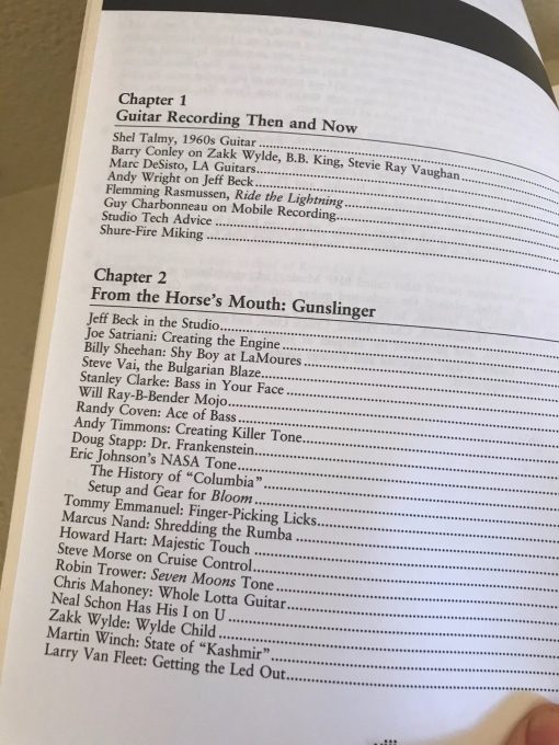 SIGNED Recording Techniques of the Guitar Masters BOOK Tarquin Beck Vai Zakk - Image 5