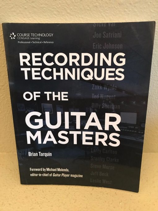 SIGNED Recording Techniques of the Guitar Masters BOOK Tarquin Beck Vai Zakk