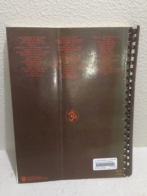 MEGA RARE 1981 Spiral GEORGE HARRISON Anthology SONGBOOK SHEET MUSIC Beatles - Image 3