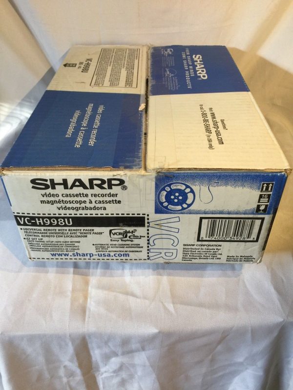 SHARP VCR VC-H998U NEW OLD STOCK Video Cassette Recorder + Remote - Image 3