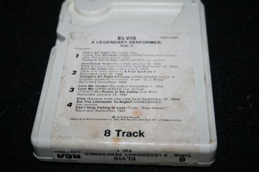 3- ELVIS PRESLEY 8 Track's TAPE 1/4" HITS Legendary Performer Vol 1 & 2 Something King of Rock 'n' Roll - Image 5