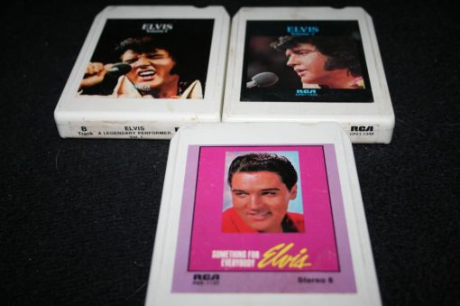 3- ELVIS PRESLEY 8 Track's TAPE 1/4" HITS Legendary Performer Vol 1 & 2  Something King of Rock 'n' Roll