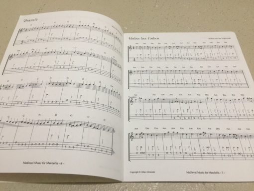 Medieval Music For Mandolin - Vol. 1 Book & CD 2003 Standard Notation & TABLATUR - Image 4