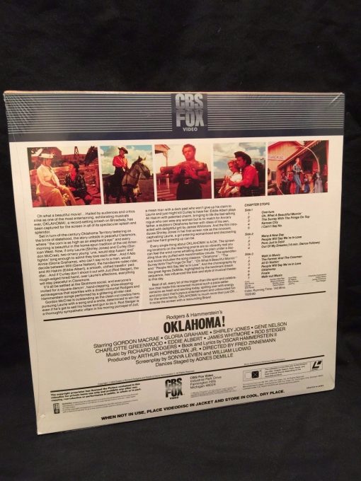 SEALED Oklahoma! LASERDISC 1984 Shirley Jones Steiger Richard Rodgers MUSICAL - Image 3