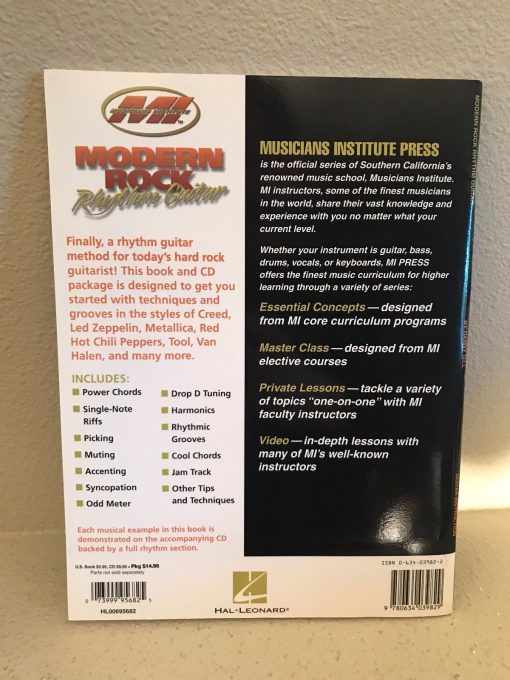 GIT MI Musician's Institute Modern Rock Rhythm Guitar BOOK & CD Hal Leonard Gill - Image 3