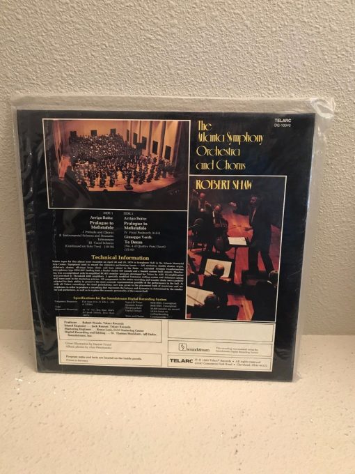Robert Shaw Boito Mefistofe LP Telarc DG-10045 SEALED NEW Audiophile German 1980 - Image 3