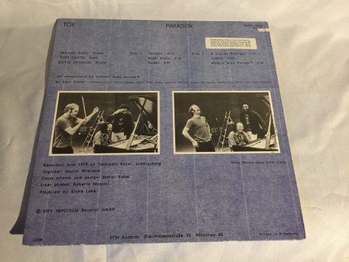 TOK Paradox LP Japo Records GEMA Import 1979 ECM RARE OG Press Avant Jazz - Image 4