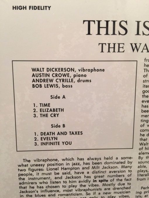 This is Walt Dickerson! LP New Jazz 8254 IN SHRINK RI NM Post Bop Modal JAZZ RVG - Image 4